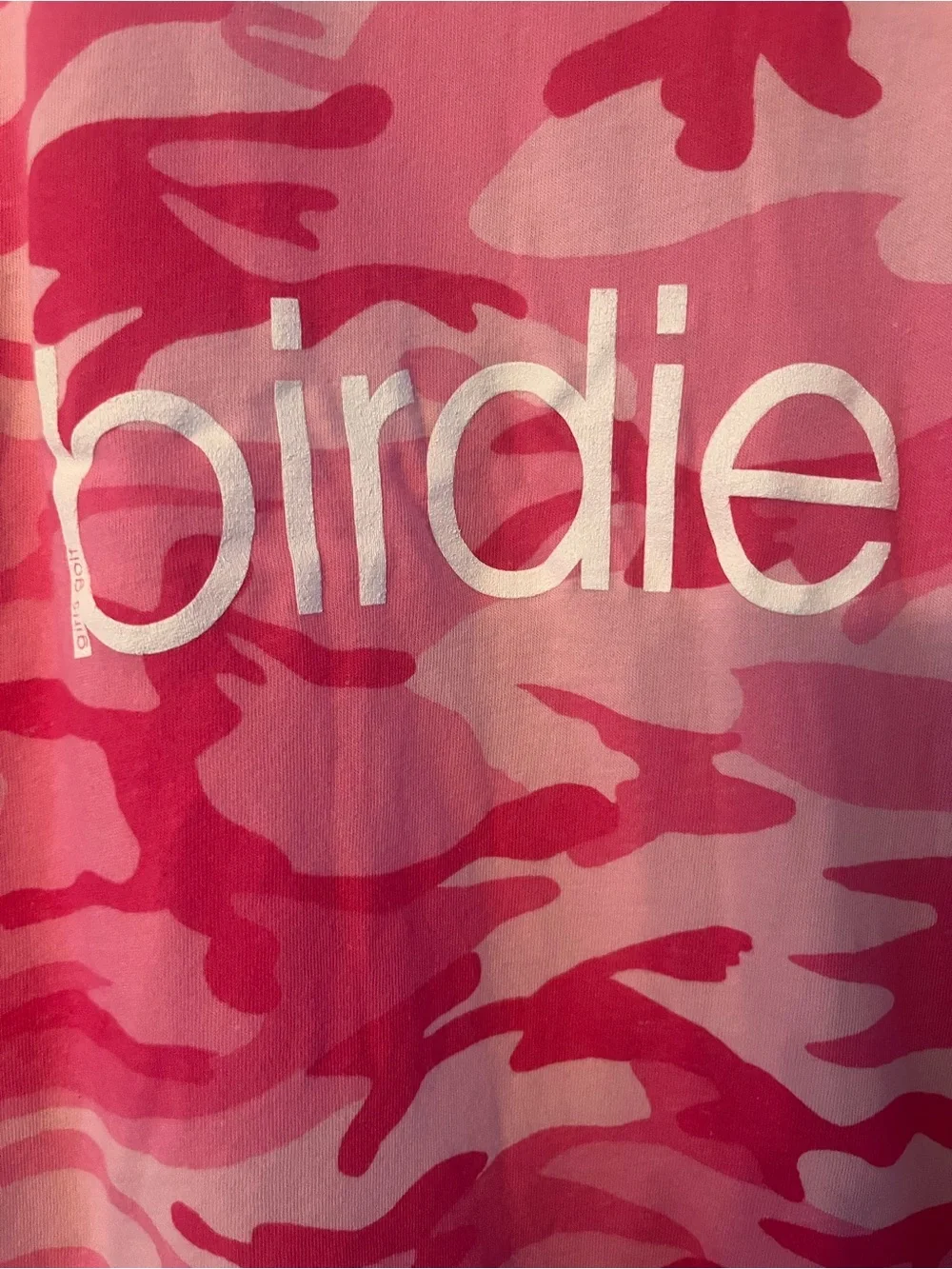 Women’s GOLF “Birdie” Camo Short Sleeve Tee- great for golf team! $25each S/M/L